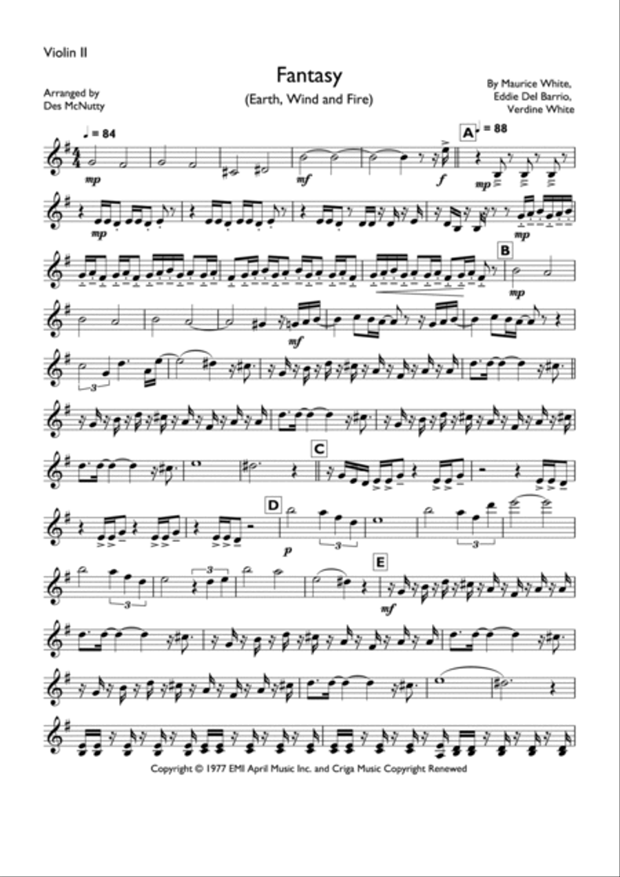 Fantasy String Quartet scores gallery preview page 6