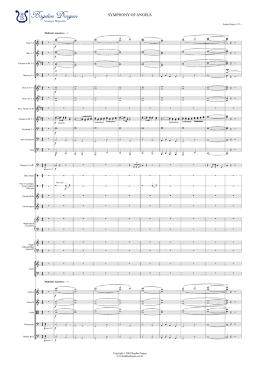 SYMPHONY OF ANGELS - Bogdan Dragan / Choir & Full Orchestra Choir scores gallery preview page 3
