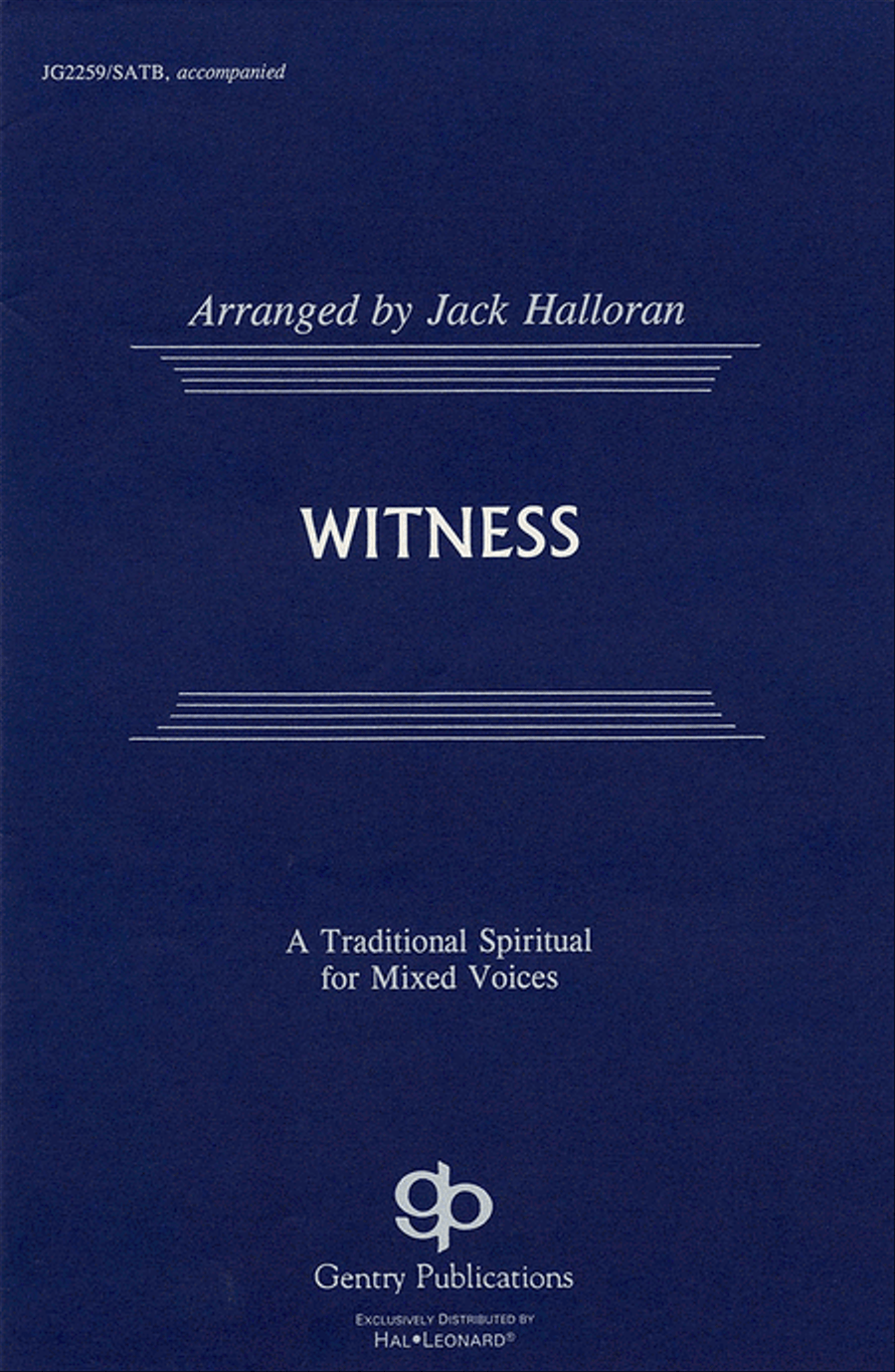 Witness 4-Part scores gallery preview page 1