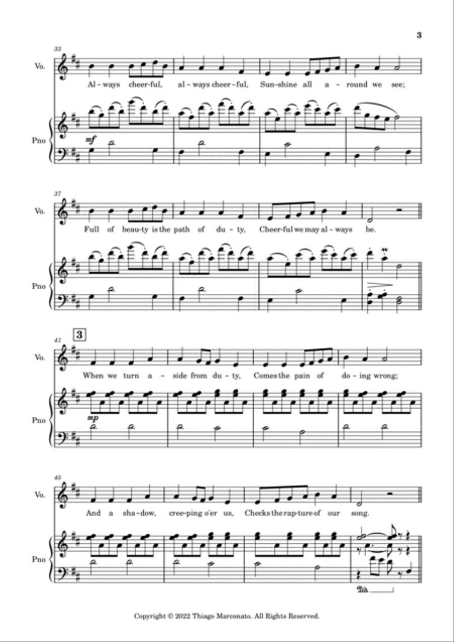 Always Cheerful Always Cheerful Voice scores gallery preview page 3