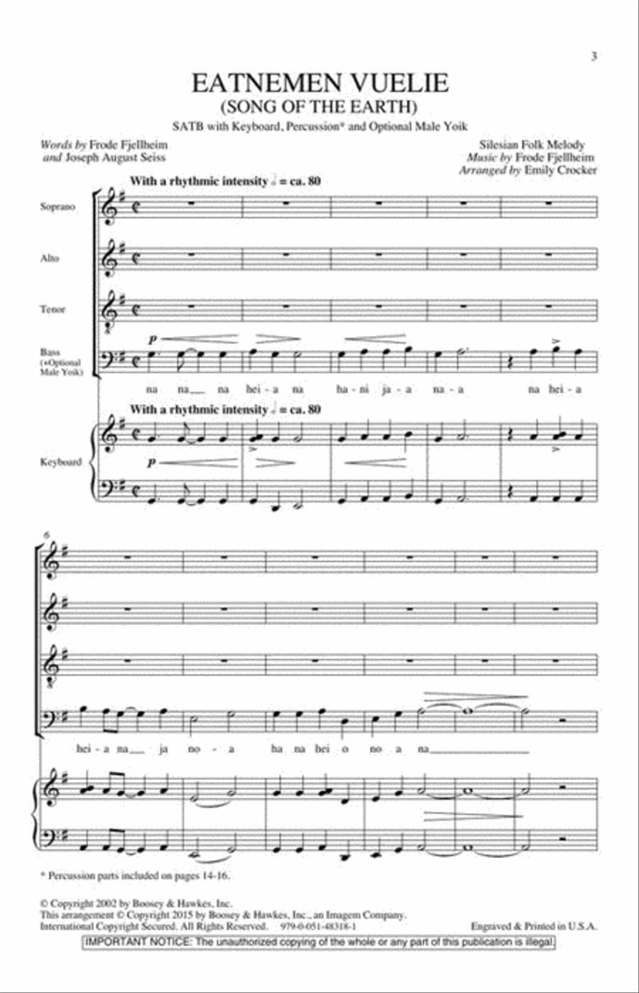 Eatnemen Vuelie 4-Part scores gallery preview page 4