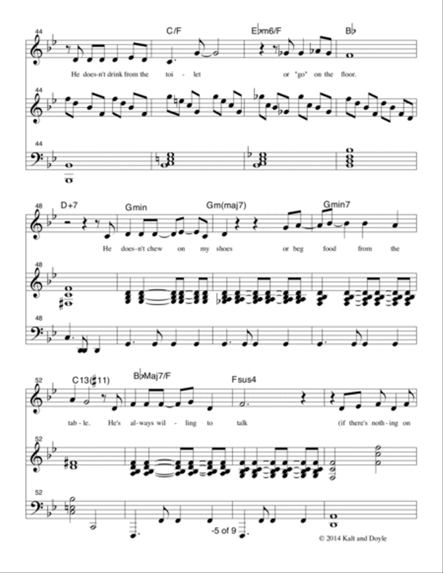 Man's Best Friend Voice scores gallery preview page 5