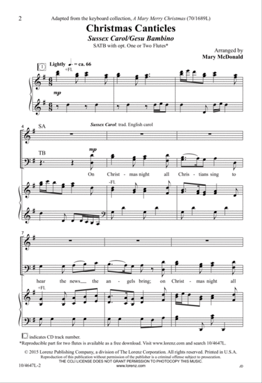 Christmas Canticles 4-Part scores gallery preview page 2