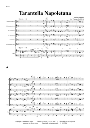 Book cover for Tarantella Napoletana - Italian Folk Song - Gm - Piano and Instrument