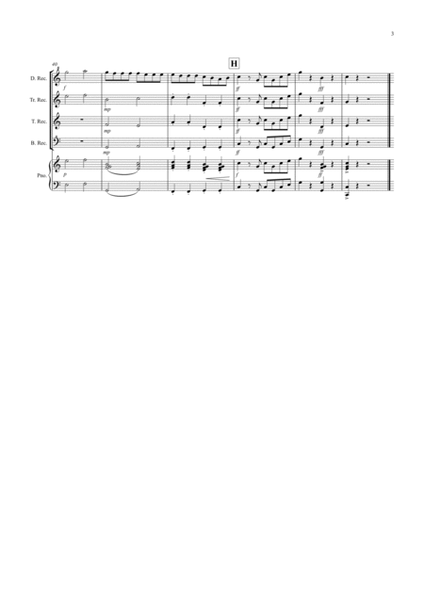 Eine Kleine Nachtmusik (1st movement) for Recorder Quartet image number null