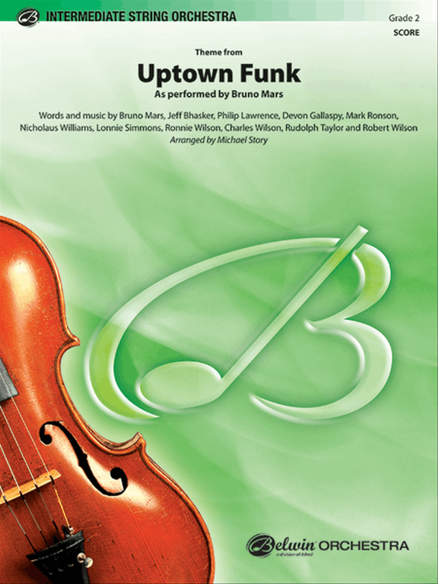 Uptown Funk, Theme from String Orchestra scores gallery preview page 1