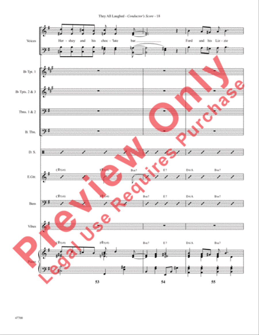 They All Laughed Choir scores gallery preview page 21