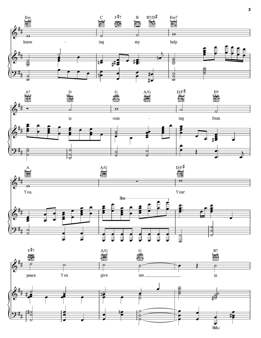 Total Praise Piano, Vocal, Guitar scores gallery preview page 3