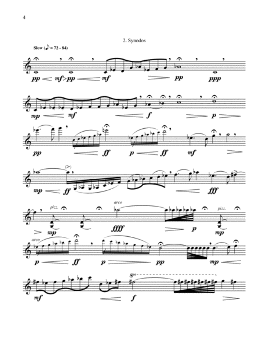 Carson Cooman: Sonata for Solo Violin (2005) Violin Solo scores gallery preview page 6