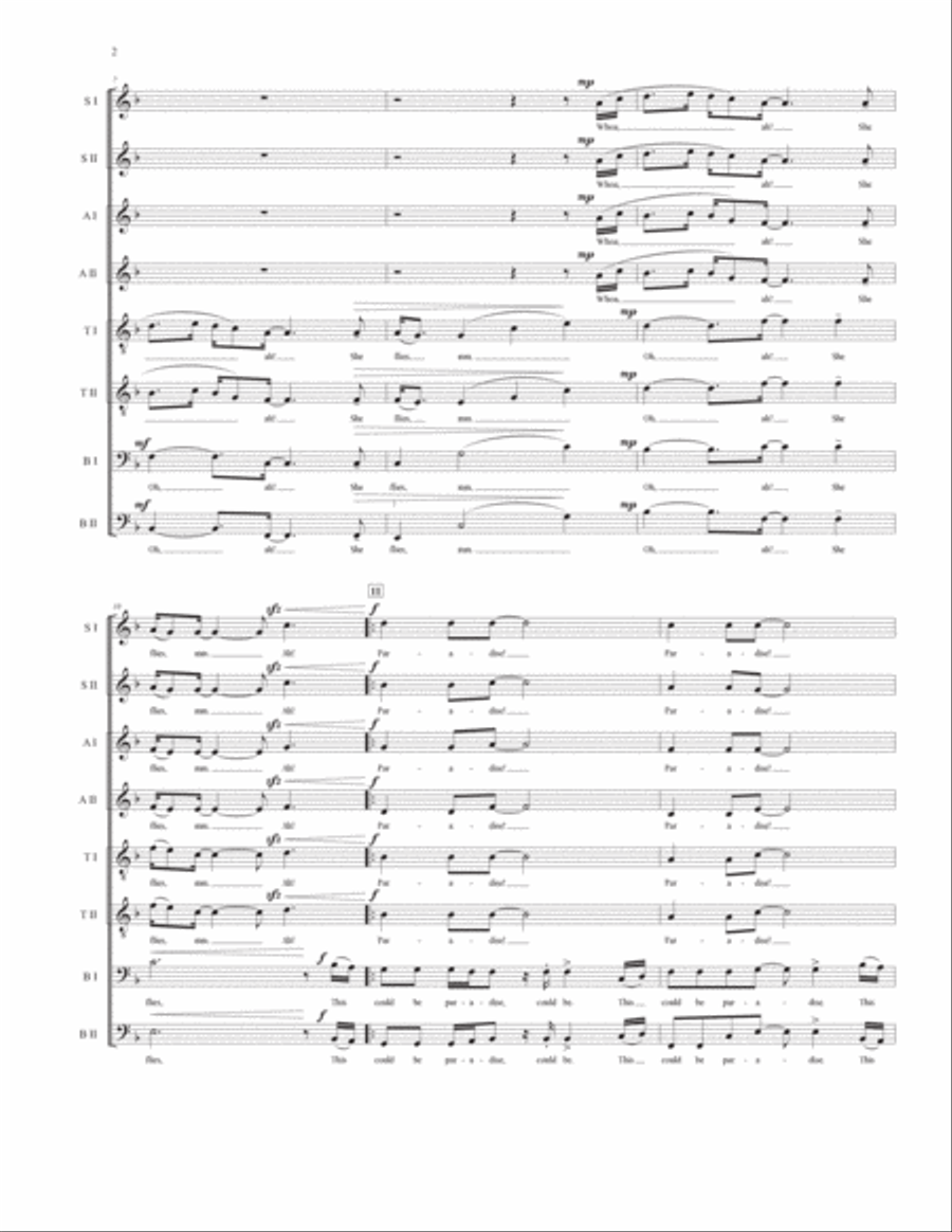 Paradise Paradise 4-Part scores gallery preview page 3