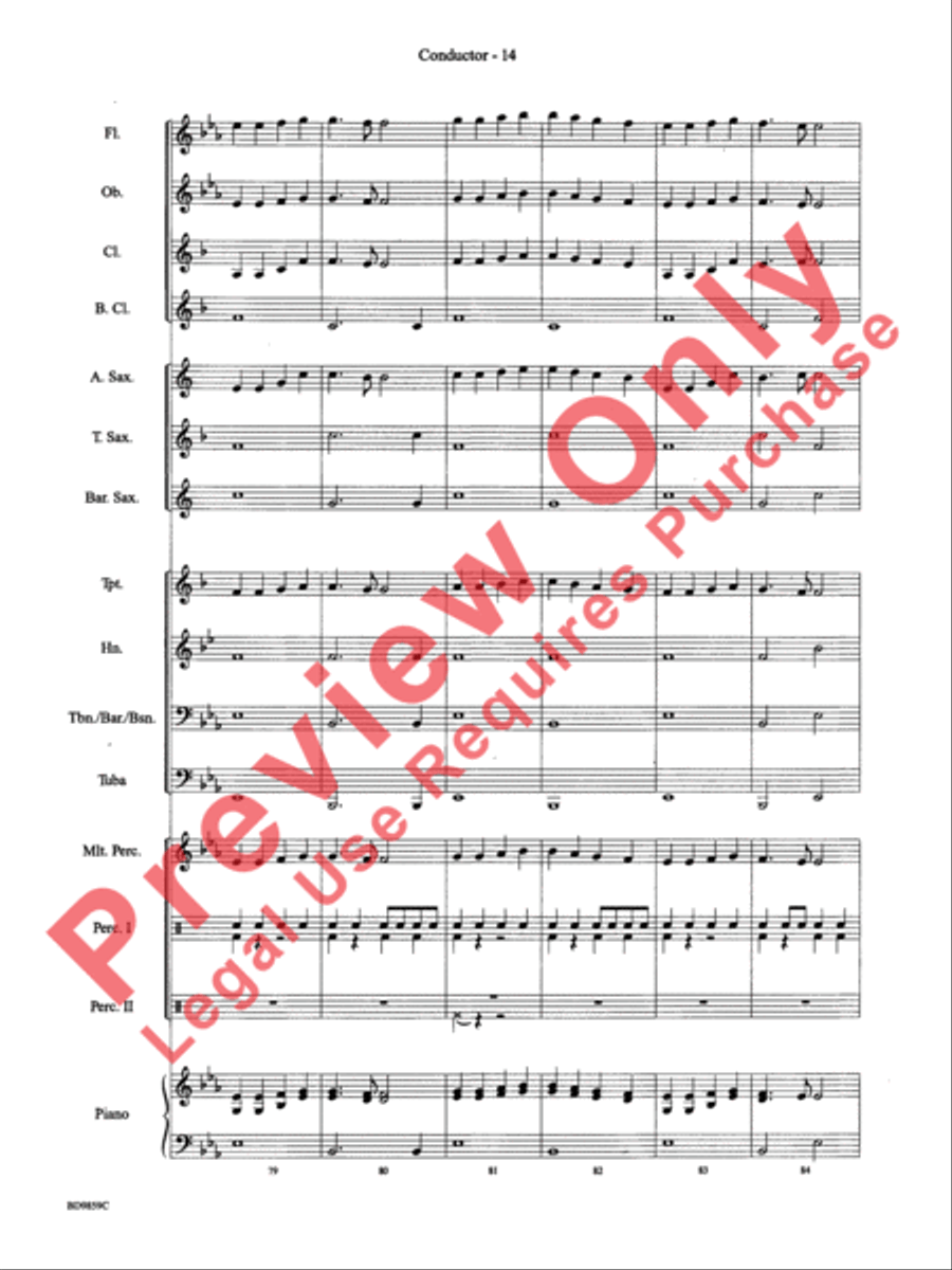 Classic Bits & Pieces (based on Favorite Classic Themes) Concert Band scores gallery preview page 16