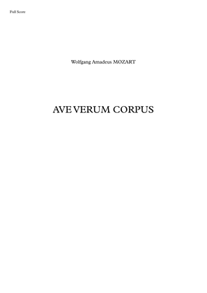 Book cover for Ave verum corpus - W.A. Mozart
