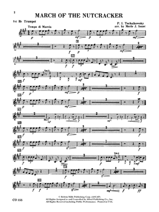 Nutcracker Ballet, Set II ("March of the Nutcracker" and "Trepak"): 1st B-flat Trumpet