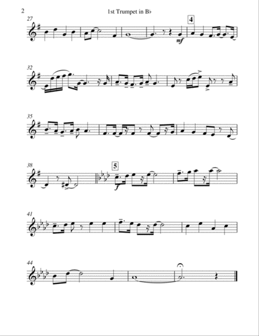 Santa Claus Is Comin' To Town Brass Ensemble scores gallery preview page 5