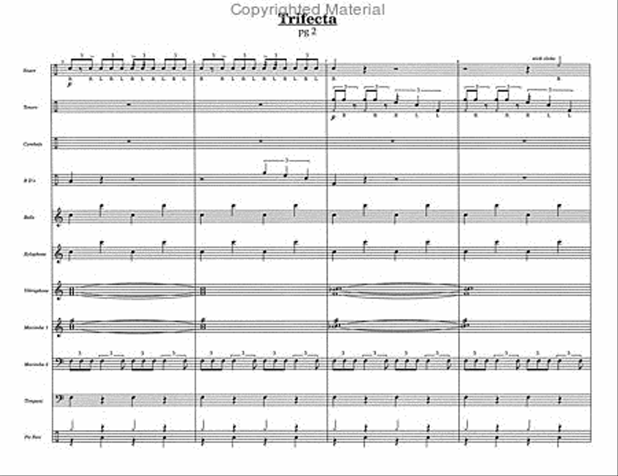 Trifecta Percussion Ensemble scores gallery preview page 4