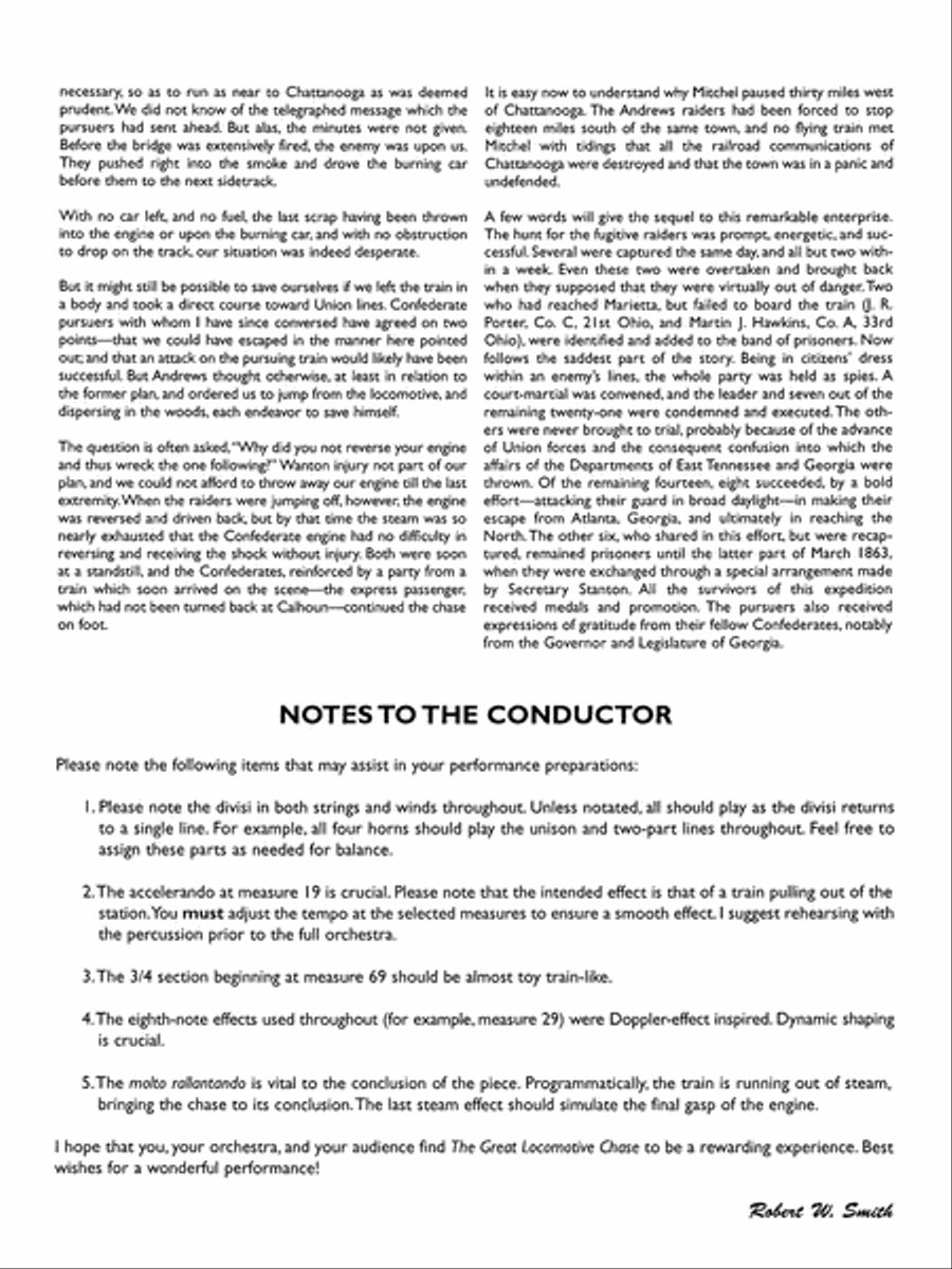 The Great Locomotive Chase: Score Full Orchestra scores gallery preview page 6