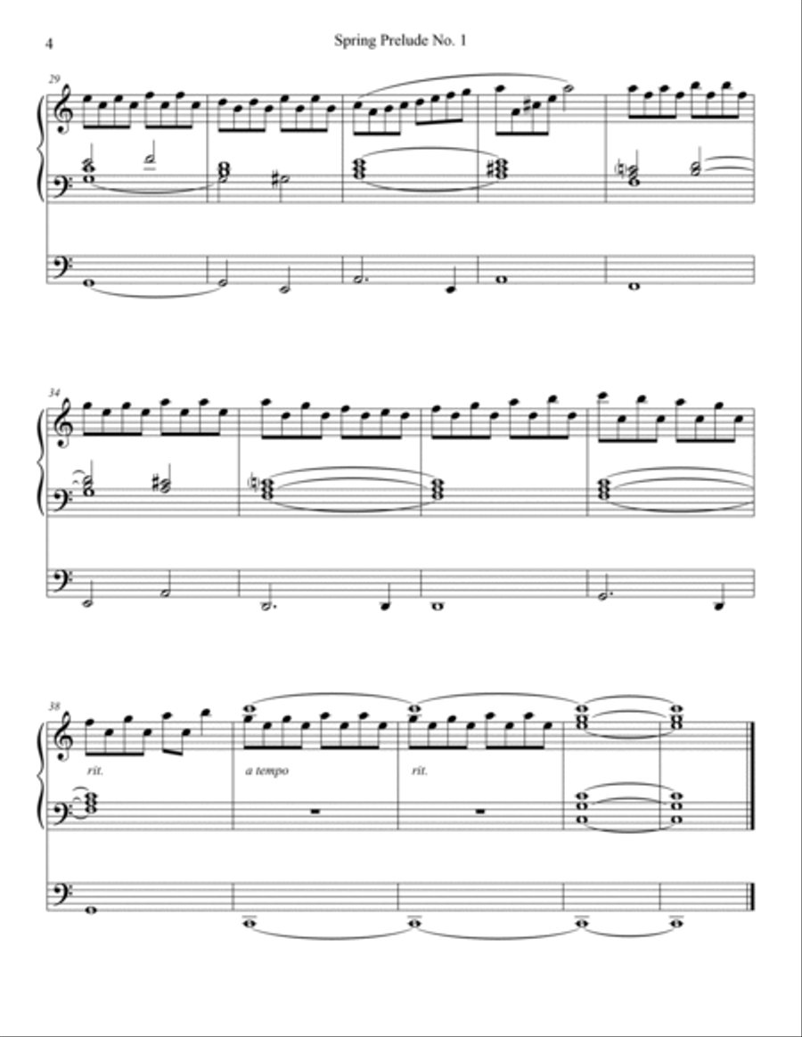 Spring Preludes, Nos. 1-5 - Organ Book Organ Solo scores gallery preview page 4