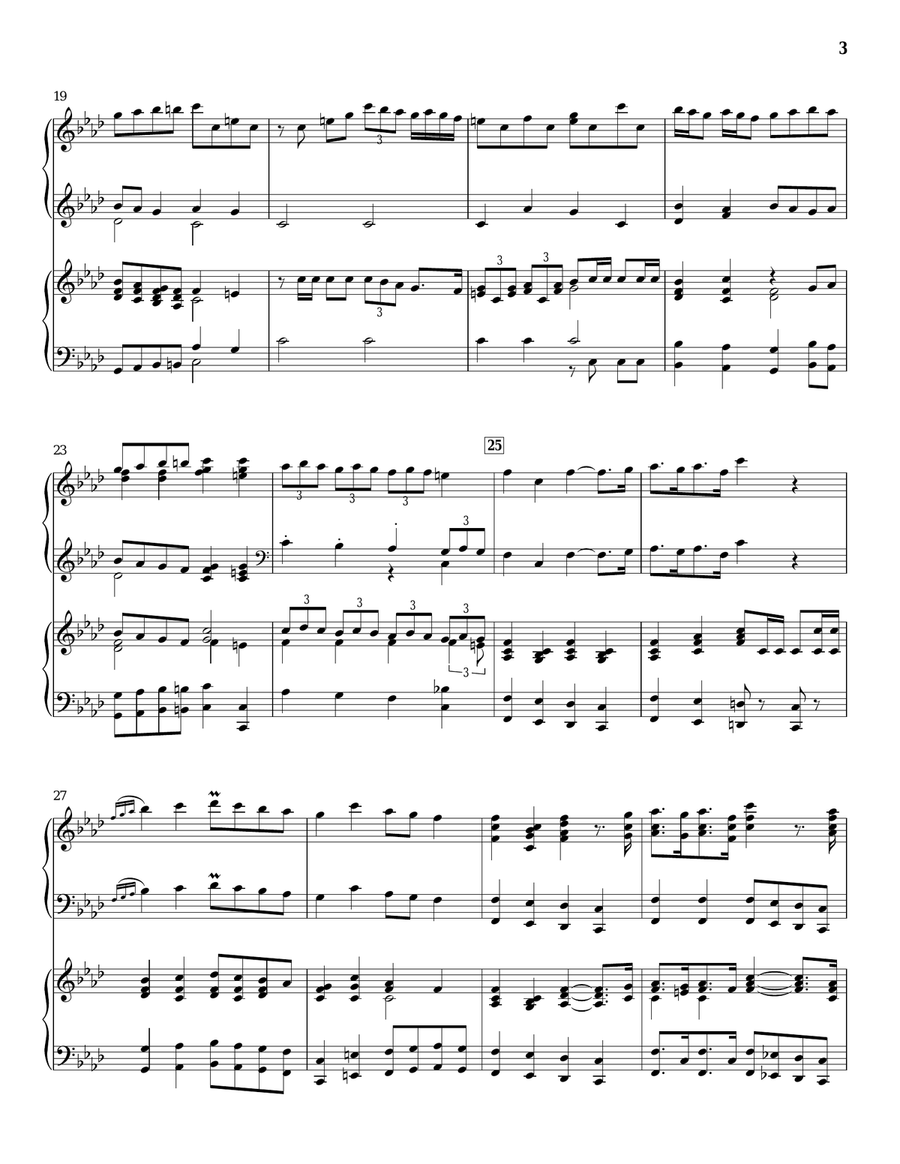 March Of The Three Kings March Of The Three Kings Piano Duet scores gallery preview page 3