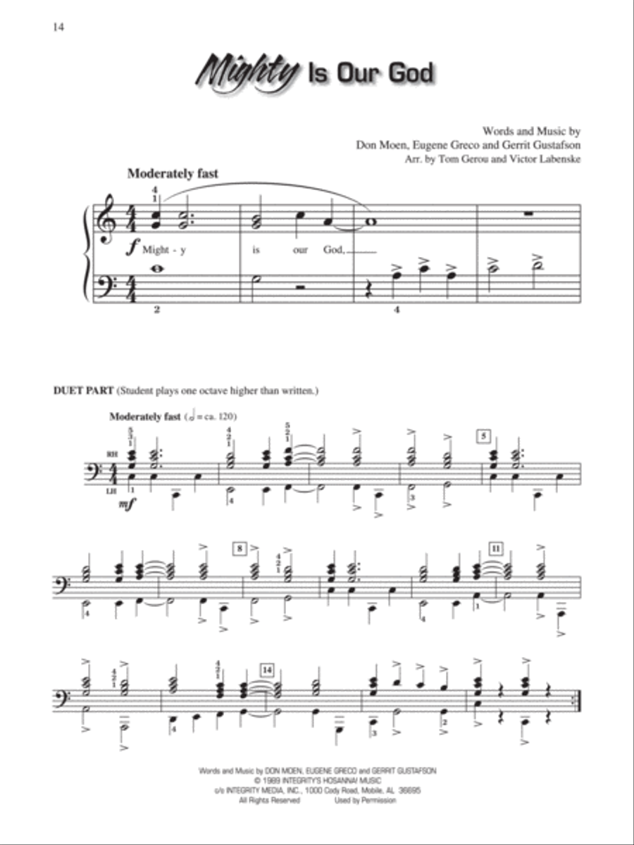 Play Praise -- Most Requested, Book 1 Easy Piano scores gallery preview page 4