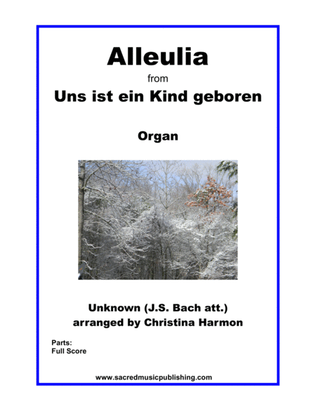 Book cover for Alleulia from Uns ist ein Kind geboren - Organ