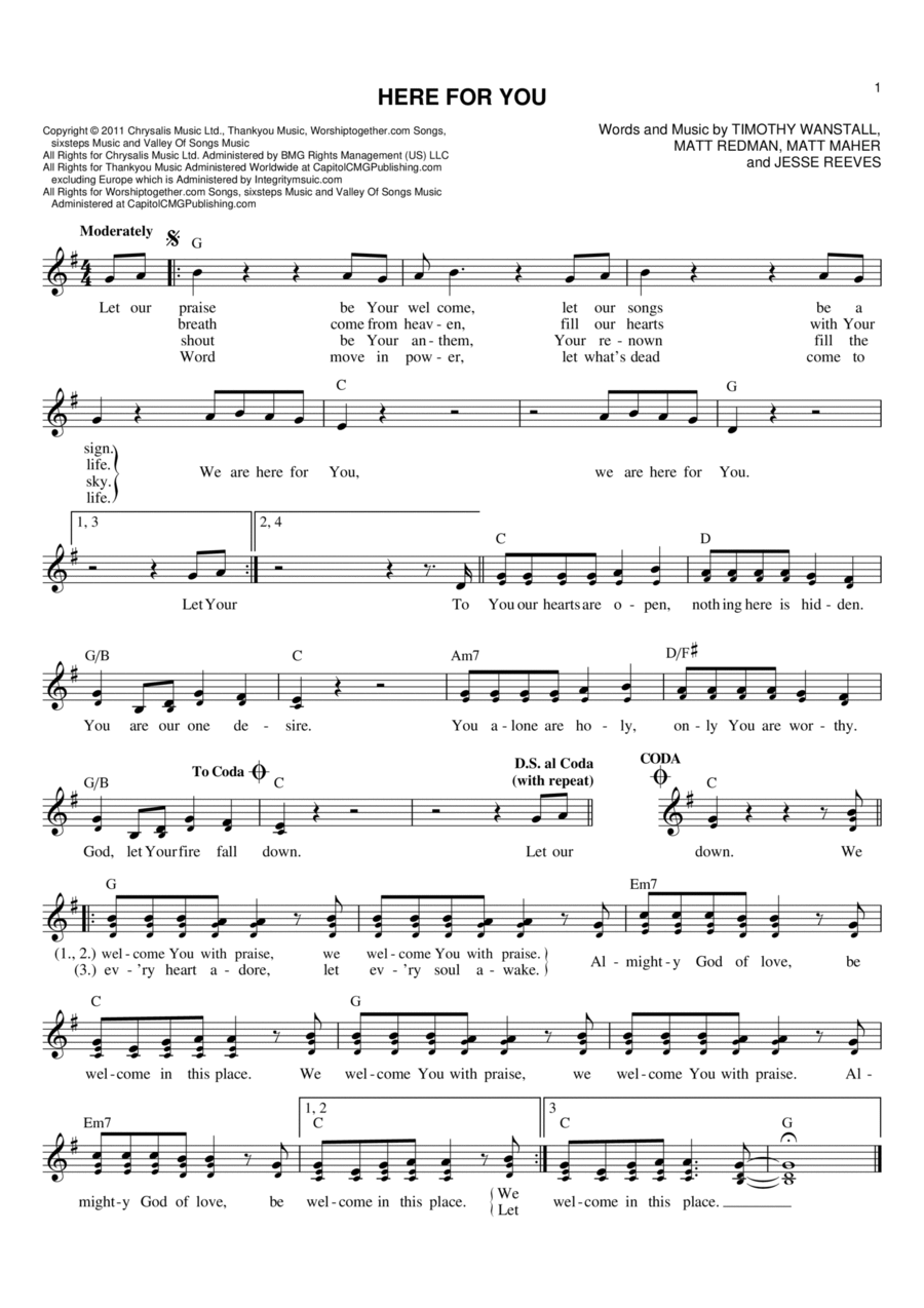 Here For You Here For You Flute scores gallery preview page 1
