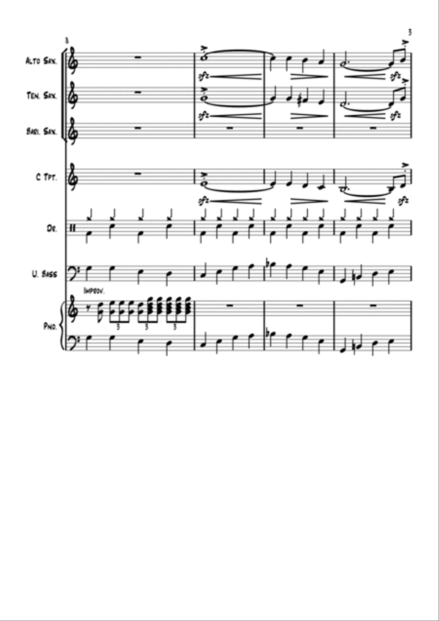 The Hucklebuck - Instrumental Version Jazz Ensemble scores gallery preview page 3