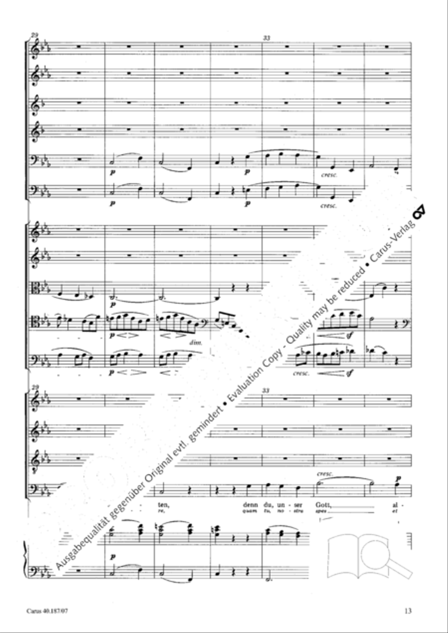 We all believe in one true God (Wir glauben all an einen Gott) 4-Part scores gallery preview page 14