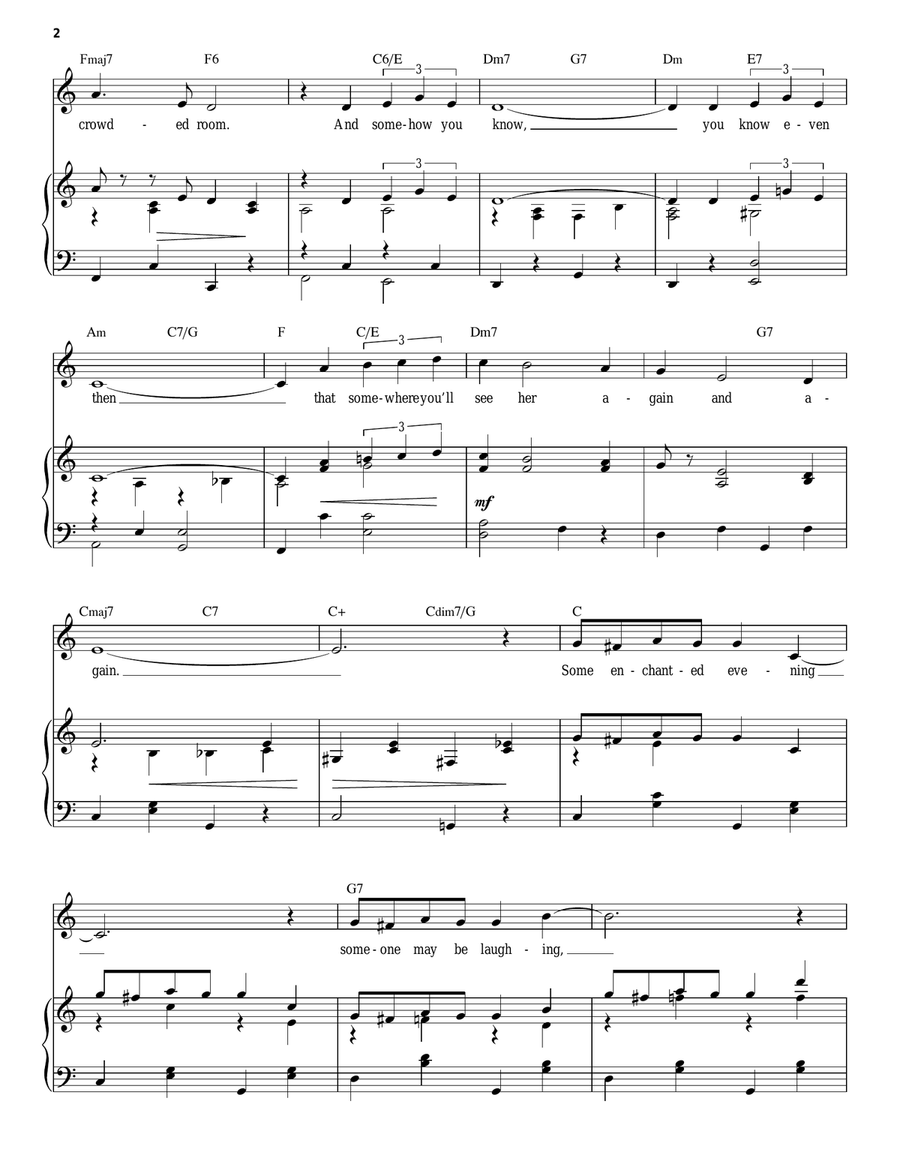 Some Enchanted Evening High Voice scores gallery preview page 2