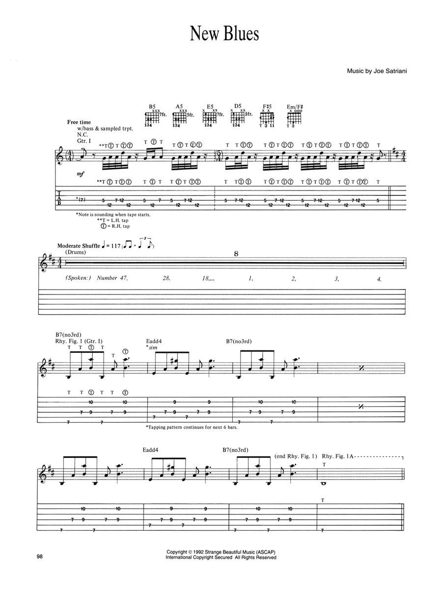 New Blues New Blues Acoustic Guitar scores gallery preview page 1