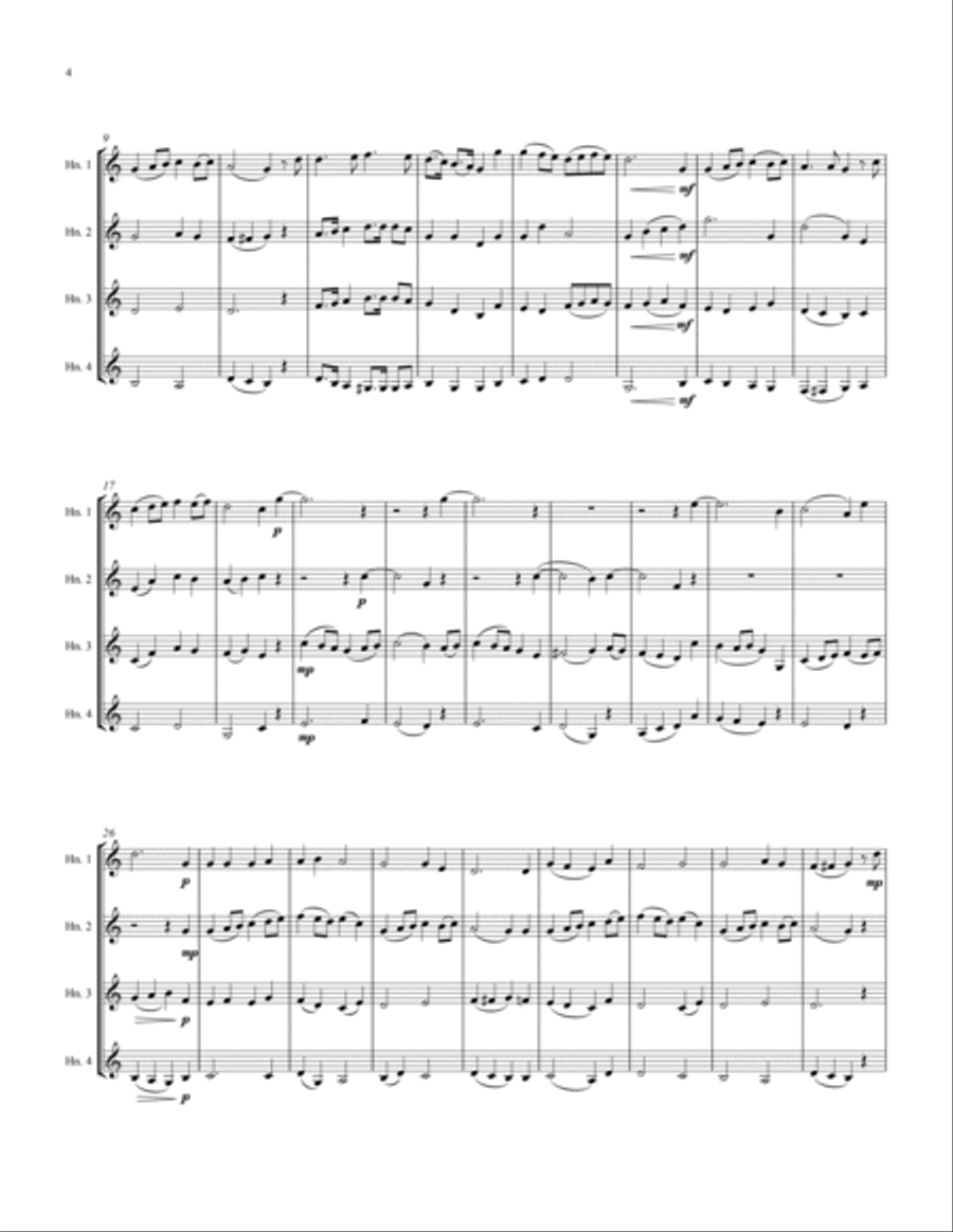 An English Folksong Suite Horn scores gallery preview page 5