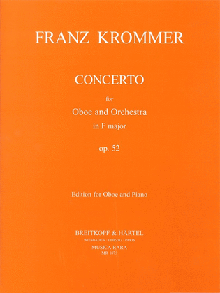 Book cover for Concerto in F major Op. 52