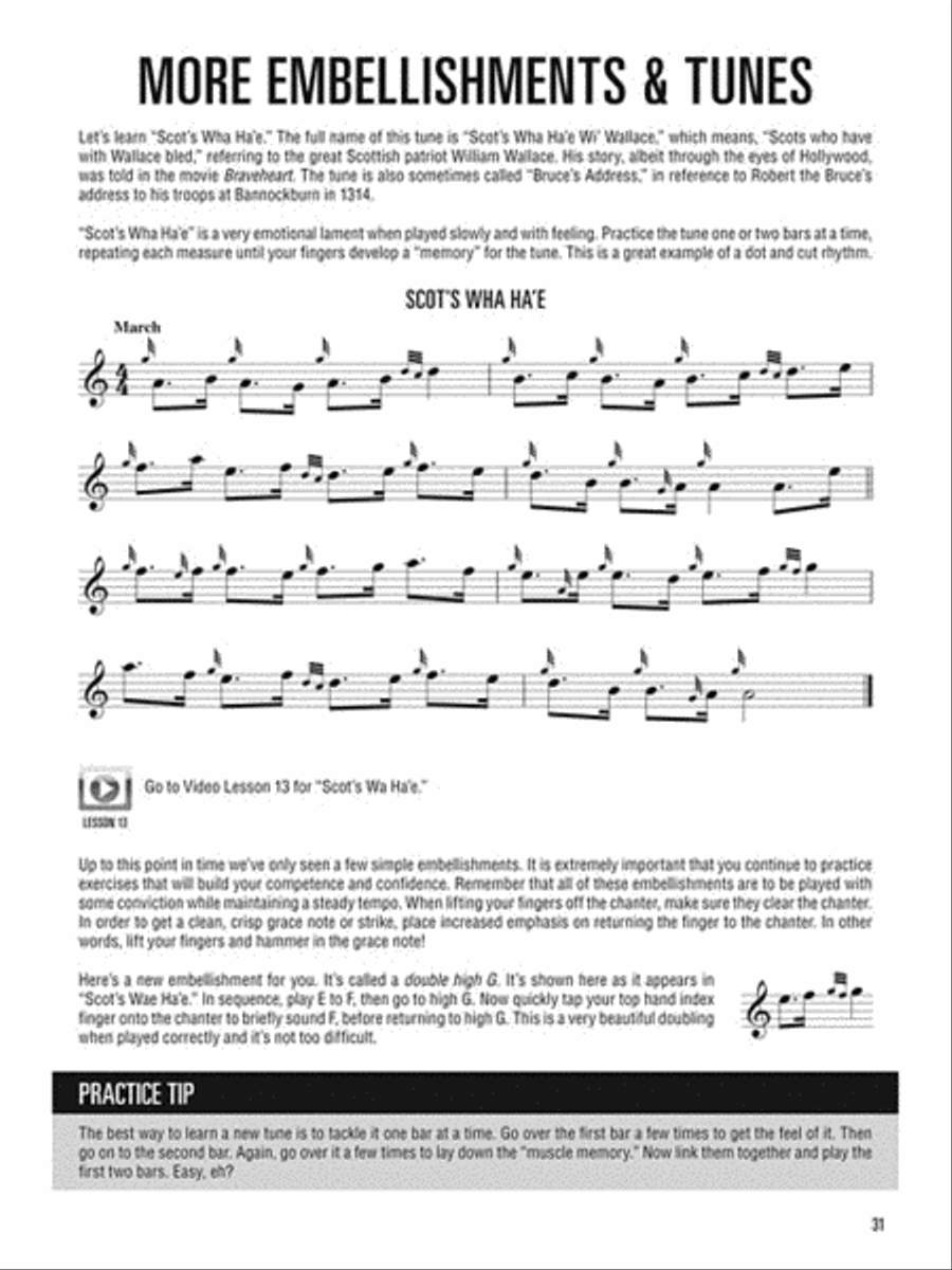 Hal Leonard Bagpipe Method Bagpipe scores gallery preview page 9