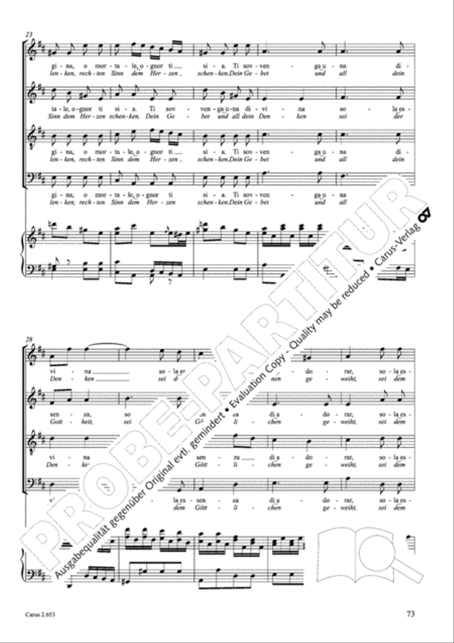 Choral collection Great Opera Choruses - Mozart * Haydn (choir & piano) Choir scores gallery preview page 84