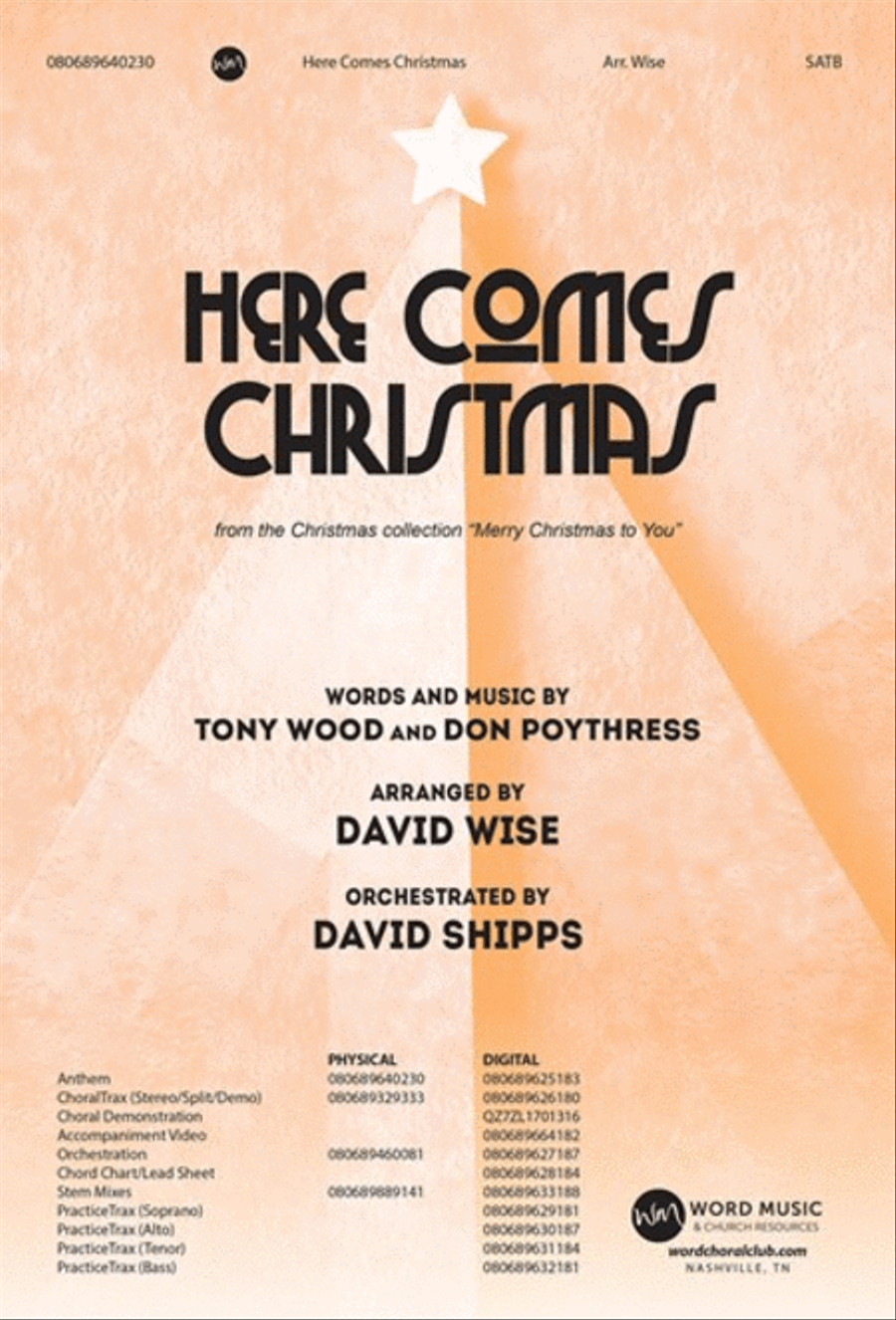 Here Comes Christmas - Anthem 4-Part scores gallery preview page 1
