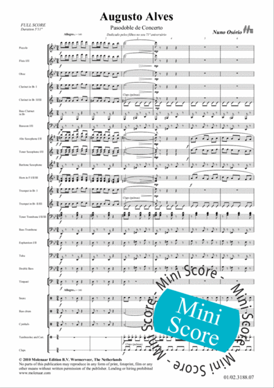 Augusto Alves Concert Band scores gallery preview page 5
