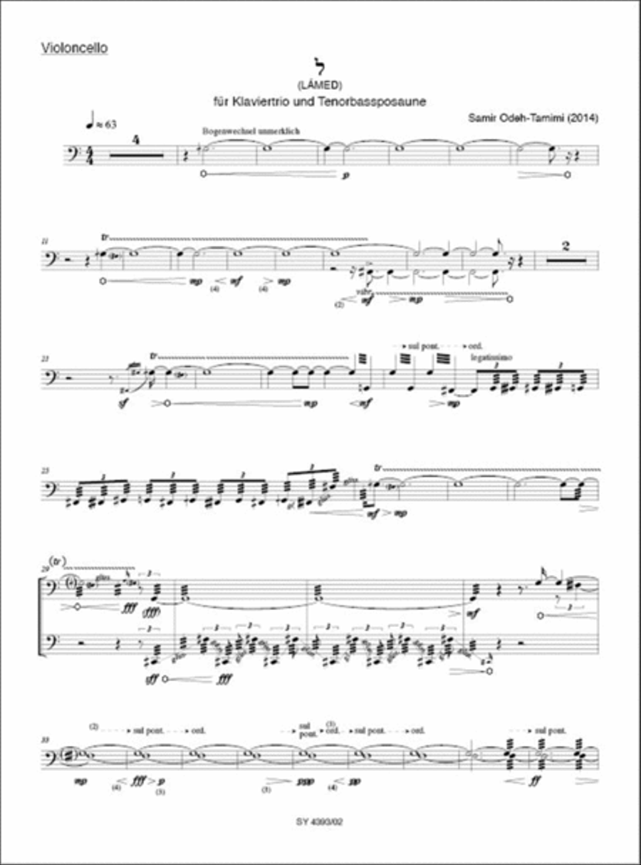 Lámed Trombone Trio scores gallery preview page 5