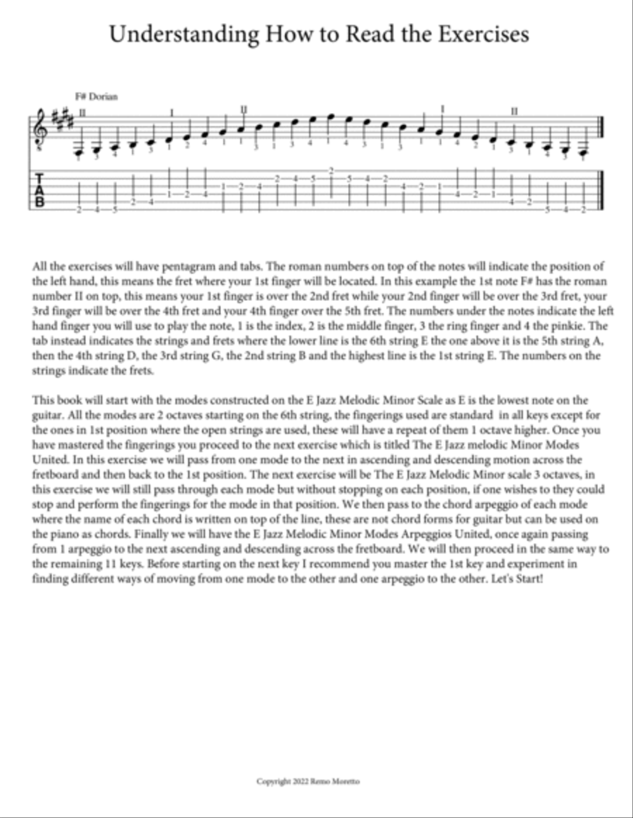 The Complete Book of Modes for Guitar Book 2 The Jazz Melodic Minor Scale Modes Electric Guitar scores gallery preview page 3