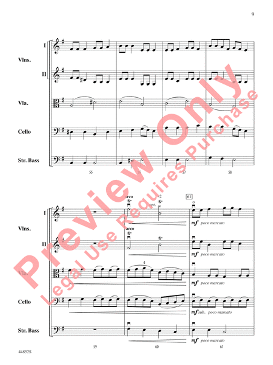Dreidl Variants String Orchestra scores gallery preview page 10