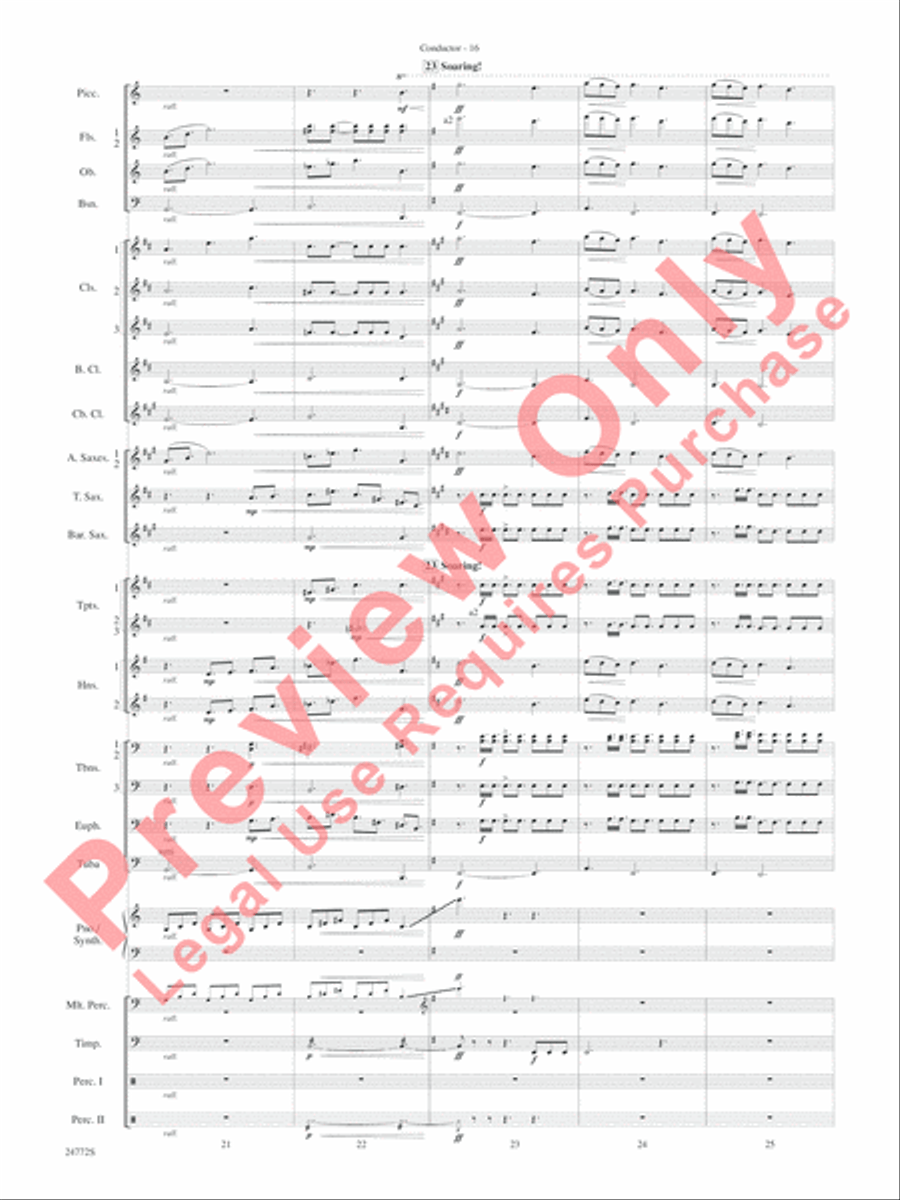 The Star WarsA(r) Epic - Part I, Suite from Concert Band scores gallery preview page 19