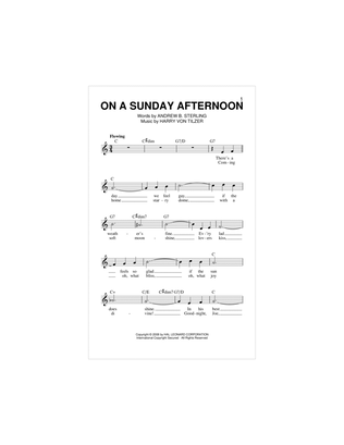 Book cover for On A Sunday Afternoon