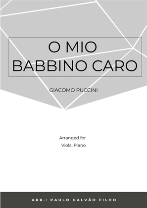 Book cover for O MIO BABBINO CARO - VIOLA & PIANO