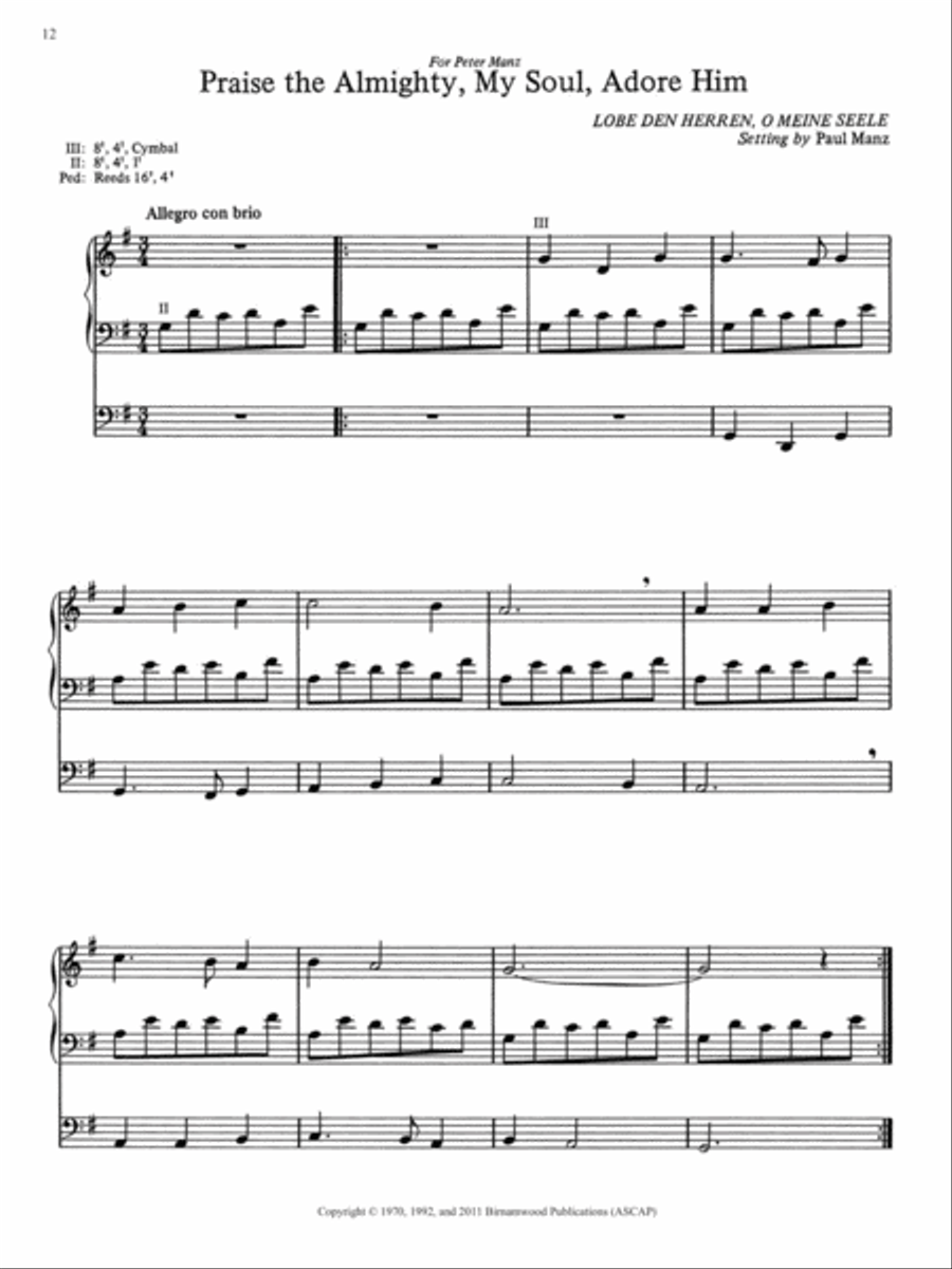 Ten Chorale Improvisations, Set 3 Organ scores gallery preview page 6