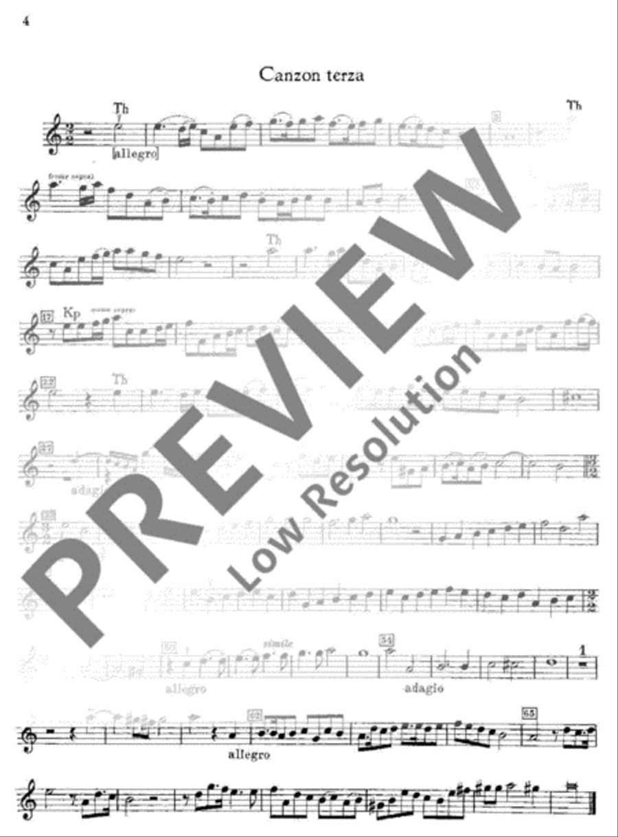 Canzoni a due canti col basso continuo Basso Continuo scores gallery preview page 5