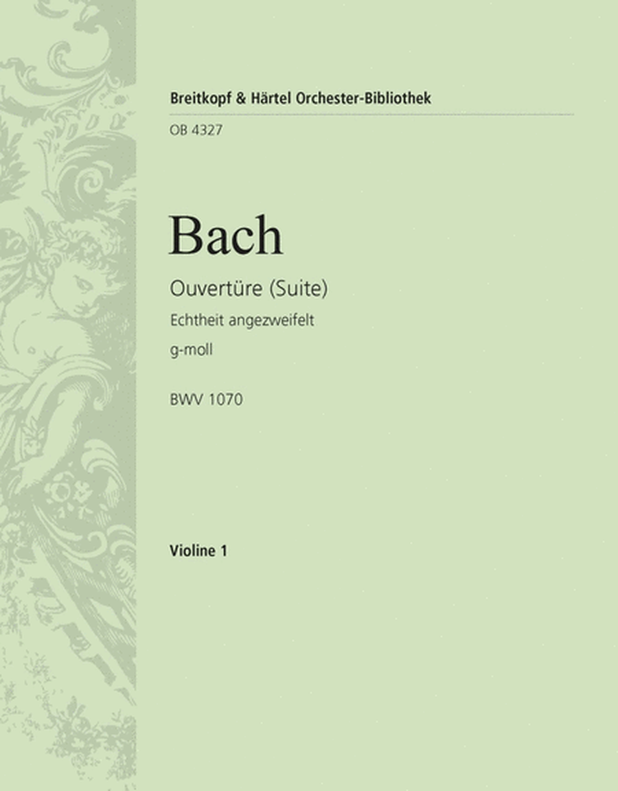 Overture (Suite) in G minor BWV 1070