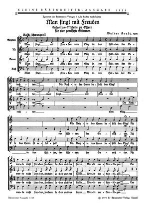 Man singt mit Freuden vom Sieg (1938)