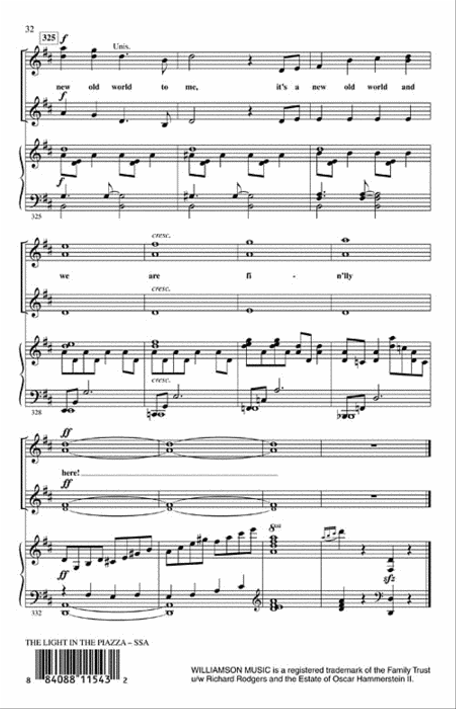 The Light in the Piazza SSA scores gallery preview page 6