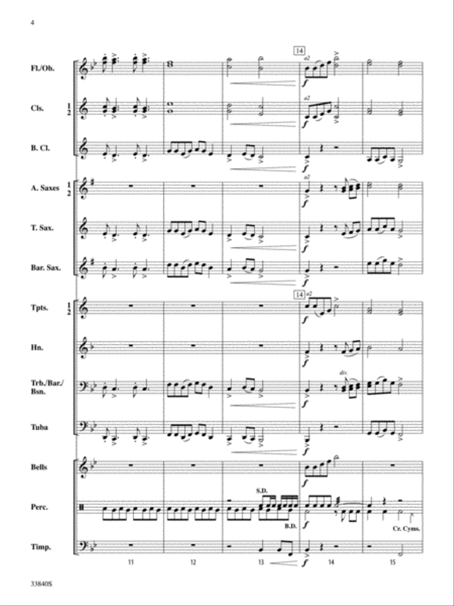 Fantastic Foster Fantastic Foster Concert Band scores gallery preview page 4