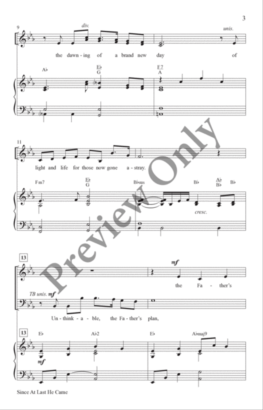 Since At Last He Came 4-Part scores gallery preview page 3