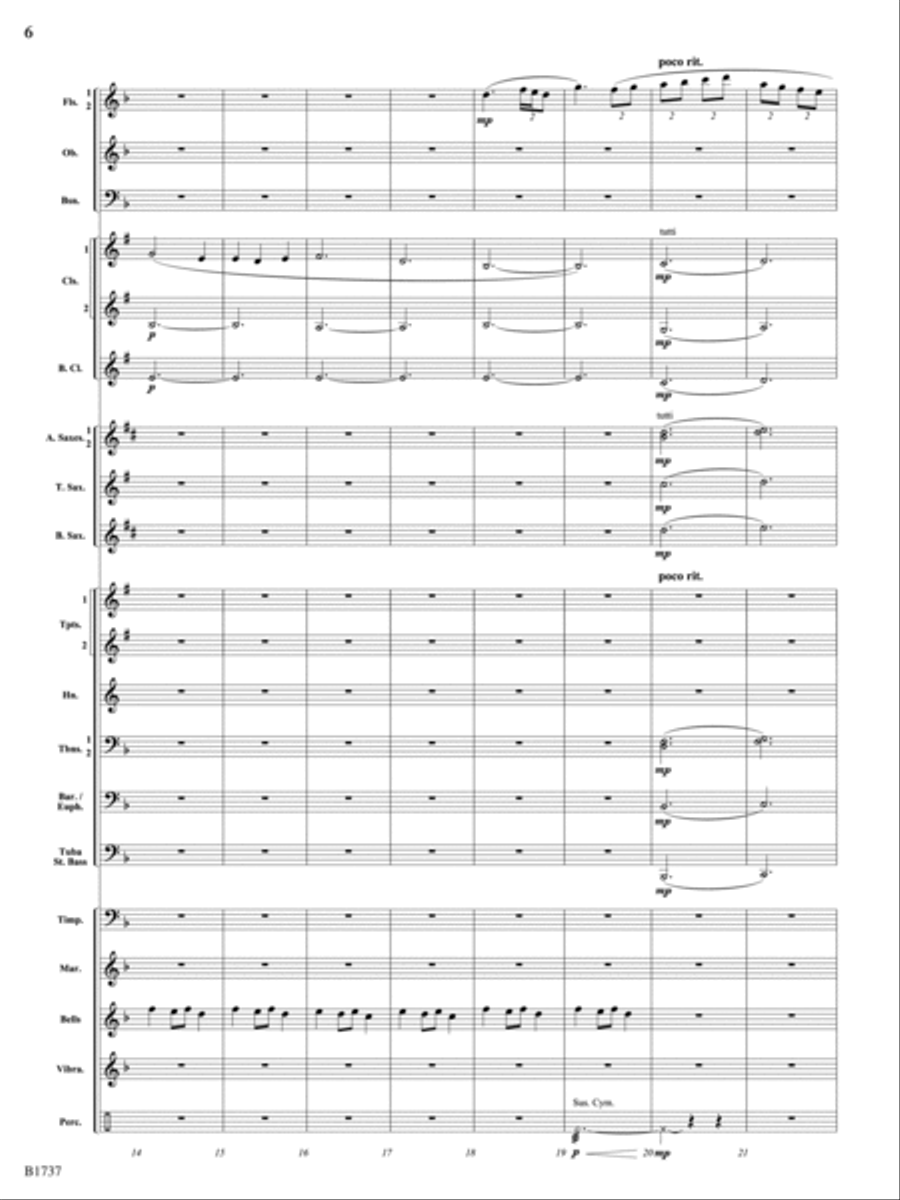 A Solitary Wish: Score A Solitary Wish: Score Concert Band scores gallery preview page 6