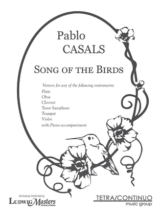 Song of the Birds for Treble Instrument Solo and Piano